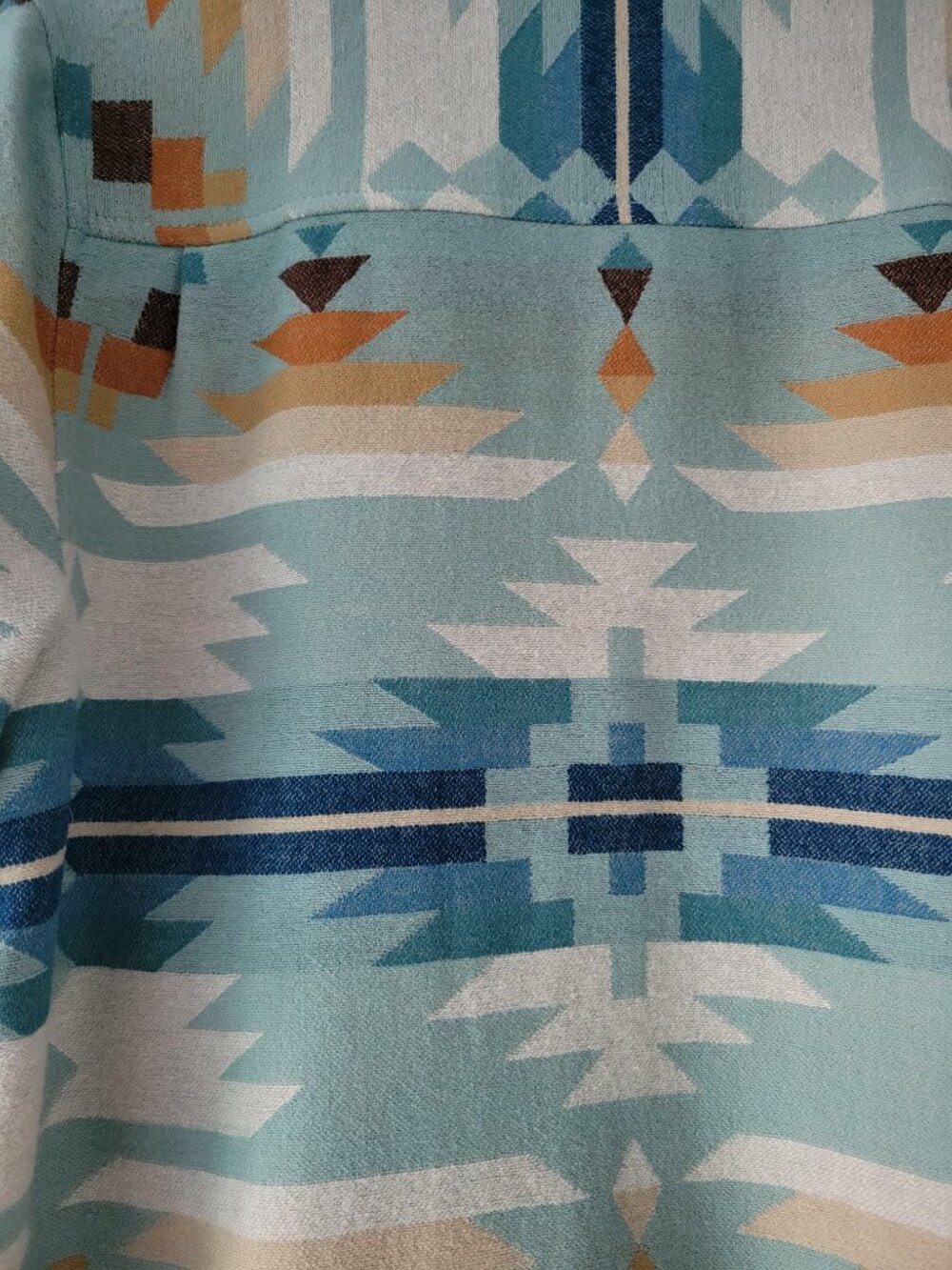 Limited-edition Pendleton Aqua Rio Rancher Wool Bomber Jacket Mint Condition XL - Picture 16 of 16